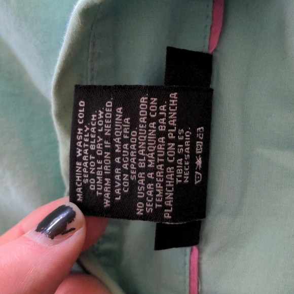 Metaphor teal blue button down shirt size small - Picture 7 of 10